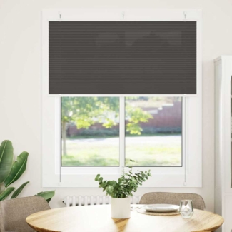 vidaXL Plissee Schwarz 120x100 cm Stoffbreite 119,4 cm Polyester 4015130