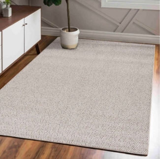 Mazovia Designteppich Modern Weich Minimalist Teppich für Wohnzimmer - Neutralfarben Teppich, 80 x 150 cm, Fußbodenheizung