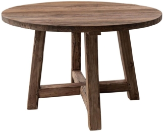 Massivmoebel24 Esstisch BASSANO (Esstisch Teak 120x120x78 natur unbehandelt BASSANO #146), Esstisch Teak 120x120x78 natur unbehandelt BASSANO #146