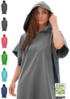 NirvanaShape Handtücher Handtuch-Poncho, Umziehhilfe & Handtuch zugleich Surf-Poncho, Quick-dry Funktion, Ideal auf Reisen zum Surfen, Strand