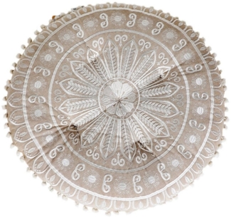 Marrakesch Orient & Mediterran Interior Hocker Boho Design Bodenkissen Sitzkissen Deko Danyan, Handarbeit