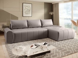 Beautysofa Ecksofa COSTA L, mit Schlaffunktion