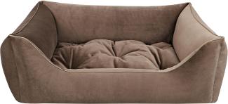 Dandy Dog Hundebett Magic Velvet Taupe Größe XL