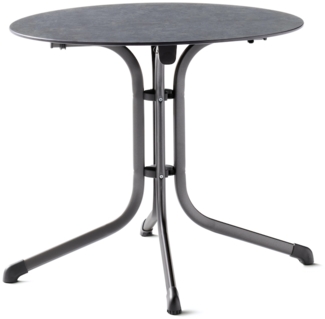 Sieger Boulevard-Klapptisch Boulevard-Klapptisch klappbar, Stahlrohr Eisengrau 85 x 73 x 85 cm