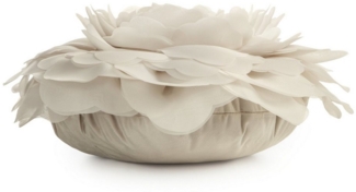 Eurofirany Kissenbezüge Dekorative 3D-Blumen Kissenbezüge – ROSEN, (1 Stück), - ein eleganter Blickfang für Ihr Zuhause - Größe: Ø 40 cm