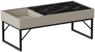 Vicco Couchtisch Creme-Weiß 105x50 cm, Lunero