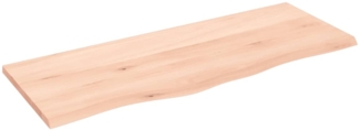 vidaXL Waschtischplatte 100 x 40 x 2 cm Massivholz Unbehandelt 3156032