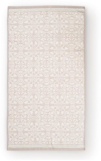 PIP Studio Handtuch Tile de Pip Khaki 55x100 cm Jacquard Frottee Ornamente beige