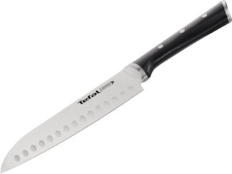 Tefal 'Ingenio Ice Force' Santokumesser, Edelstahl schwarz, 20 cm