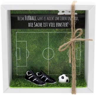 ZauberDeko Geschenkbox Geldgeschenk Geldverpackung Gutschein Fußball Mann Sport Weihnachten