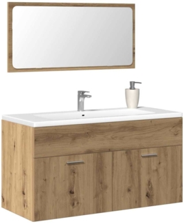 Badschrank mit Spiegel Artisan-Eiche Holzwerkstoff 856382