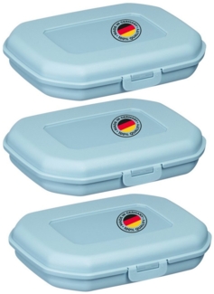 WESTMARK Lunchbox 3 Stk, Brotdosen/Snackboxen, mit Klick-Verschluss, Höhe: ca. 3,7 cm, PP