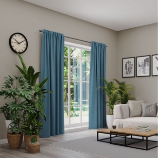 Neutex for you! Vorhang BELMONDO (1 St), Multifunktionsband, blickdicht, Uni mit samtiger Oberfläche, nach Maß