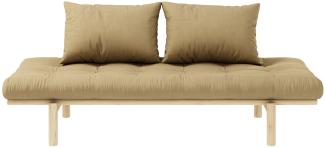 Karup Design Futonsofa PACE Gestell Natur, Matratze Wheat Beige