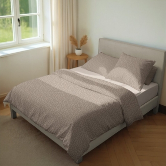 Sansibar Sylt Bettwäsche Sansibar Bettwäsche LEO, 100% Baumwolle, stilvoller Leo-Print, 2 teilig, hochwertig, pflegeleicht, hautfreundlich, atmungsaktiv