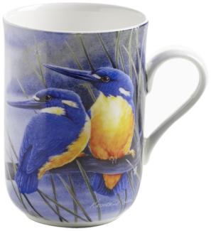 Becher 330 ml AZURFISCHER Birds of Australia / Maxwell & Williams / Bone China / Katherine Castle / Kaffeebecher / Pott