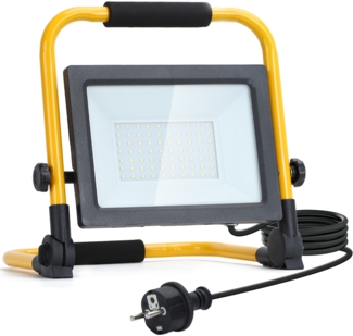 100W Kaltweiß Tragbaren LED Baustrahler Fluter Strahler mit Stecker IP44