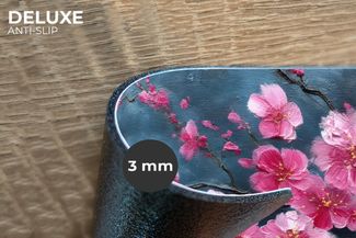 MuchoWow Platzset Blume - Blüten - Rosa - Abstrakt, (6-St), Platzsets, Tischset, Abwaschbar, Tischsets, Platzdeckchen