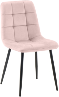 Esszimmerstuhl Tilde 1 Esszimmerstuhl pink Samt