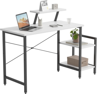 Kleiner Schreibtisch 100x50 cm mit 2 Regalen & Monitorständer