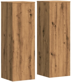 vidaXL Pflanzenständer 2 Stk. Artisan-Eiche 33x33x100 cm Holzwerkstoff 3307890