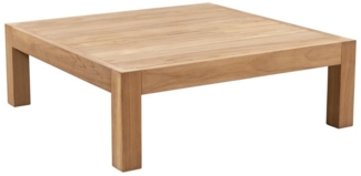 Vente-unique - Gartentisch quadratisch - Teakholz - 94 cm - Holzfarben hell - SUMINI von MYLIA