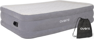 Avenli selbstaufblasende Luftmatratze / Luftbett 203 x 152 x 46 cm mit eingebauter Pumpe