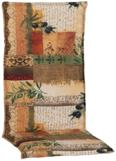 NYVI Hochlehnerauflage Hochlehner Auflage Rio - Stuhlauflage für Gartenstühle, (1 St), Sitzauflage, Pflegeleicht, Robust, Bequem