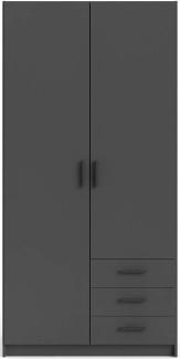 INOSIGN Kleiderschrank Sprint Drehtürenschrank, Aufbewahrung Kasten Schrank Stauraum Breite 98,5/147 oder 195,5 cm, je mit Einlegeböden und Kleiderstange