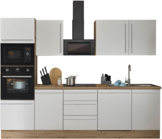 KOCHSTATION Küchenzeile Florida, Breite 280 cm, wahlweise mit E-Geräten,Softclose für Türen/Schubkästen