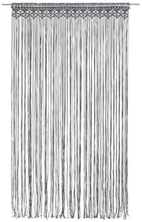 vidaXL Makramee Vorhang Anthrazit 140x240 cm Baumwolle 323993