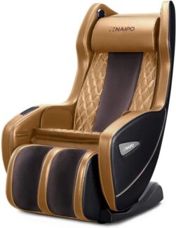 NAIPO Massagesessel, Massagestuhl mit Liegeposition, Bluetooth, Platzsparend