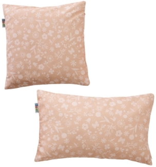 howa Dekokissen flowers, 2er Set Kissenbezug, 40x40 cm und 50x30 cm, Baumwolle