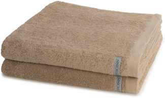 Ross Sinfonie 2 tlg. Frottier-Set - 2 X Duschtuch (70 X 140cm) - 500 g/m2 - Walnuss