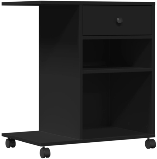 vidaXL Druckerständer mit Rollen Schwarz 60x40x68,5 cm 840640