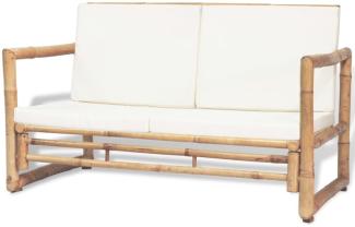 vidaXL 2-Sitzer Gartensofa mit Polstern Bambus 43157