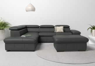 Home affaire Ecksofa Alberto L-Form, mit Kopfteilverstellung, wahlweise mit Bettfunktion