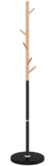 vidaXL Garderobenständer Schwarz 172 cm Pulverbeschichtetes Eisen 377087