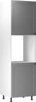 ROYAL24_MARKT Backofenumbauschrank - Modern verbessert die Organisation Ihrer Küche (Mikrowellenumbauschrank, 1-St, Linea - D60P) Top Materialien - Zeitloser Stil - Beste Verarbeitung.