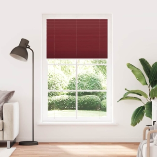 vidaXL Plissee Bordeauxrot 115x200 cm Stoffbreite 114,4 cm Polyester 4015265