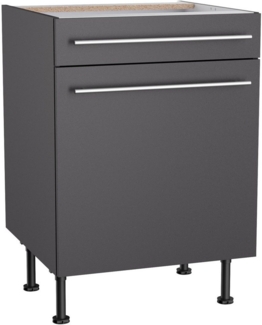 KOCHSTATION Unterschrank KS-Bern2 Breite 60 cm, 1 Tür, 1 Schubkasten, 1 Einlegeboden