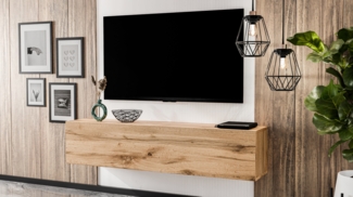 AX LIVING TV-Kommode ZIVOLLI B160xT40xH34 cm hängender TV-Schrank für Wandmontage wotan