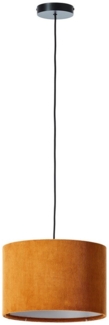 Brilliant Pendelleuchte Tony, ohne Leuchtmittel, mit Cord-Lampenschirm, 150x35 cm, E27, kürzbar, Textil