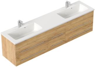 Badmöbel Colossos 200 SoftClose eiche gold : Eiche Gold