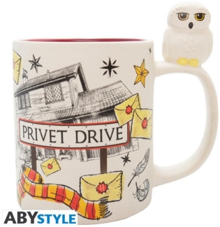 ABYstyle Tasse HARRY POTTER - Tasse 3D handle - Hedwig & Privet Drive