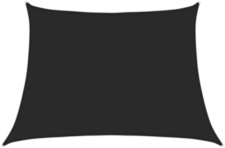 vidaXL Sonnensegel 160 g/m² Schwarz 4/5x3 m HDPE 311765
