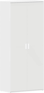 vidaXL Schuhschrank mit Tür Weiß 80 x 39 x 180 cm Holzwerkstoff 3333866