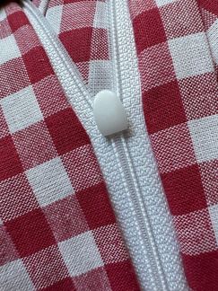 texpot Bettwäsche Landhaus Karo Bauernkaro Reißverschluss 100% Baumwolle, mit Reißverschluss