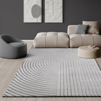 the carpet Teppich Knight, rechteckig, Höhe: 12 mm, moderner Wohnzimmer Teppich elegant glänzender Flor