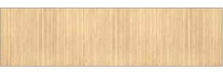 vidaXL Teppich Rechteckig Hell Natur 80x300 cm Bambus 376915